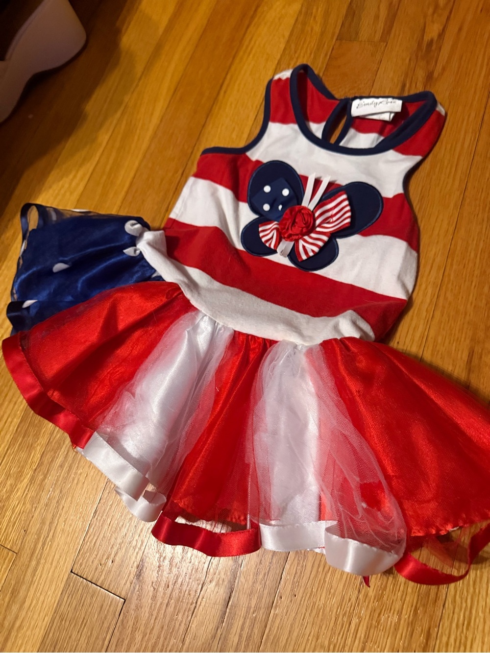 3t Emily Rose Red White and Blue Patriotic Tutu Dress / little girl dress